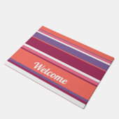 生きたサンゴ、赤と紫 ドアマット (アングル)