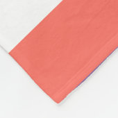 生きたサンゴ、赤と紫 フリースブランケット (角)