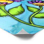 生きたドードルフラワーポスター ポスター (角)