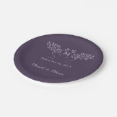 生きたナスの結婚木 ペーパープレート (アングル)