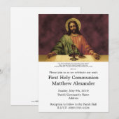 生きたパン 初領聖体 招待状 (正面/裏面)