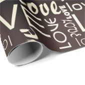 生きたモノクロギャラリー愛の言葉アート ラッピングペーパー (ロールコーナー)