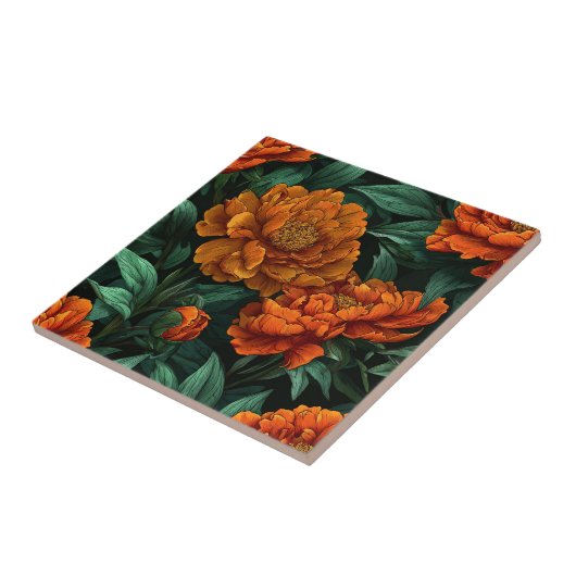 生きた宇宙用の牡丹 タイル (側面)