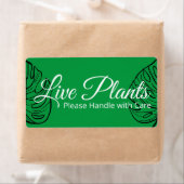 生きた植物はモンステラと取り扱って気にください ラベル (インサイチュ)