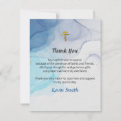 生きた水の正教洗礼感謝カード (正面)