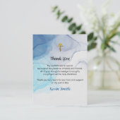 生きた水の正教洗礼感謝カード (スタンド正面)