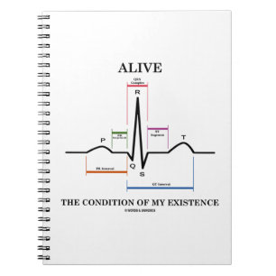 生きた私の存在(ECG/EKG)の状態 ノートブック
