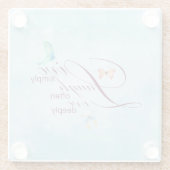 生きた笑いの愛蝶コー    スター ガラスコースター (裏面)