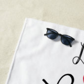 生きた笑いはペンブロークウェルシュコーギー ビーチタオル (インサイチュ)