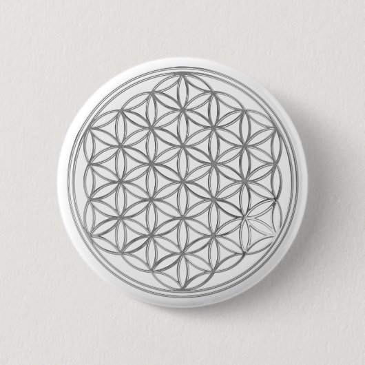 生きた花 缶バッジ (正面)