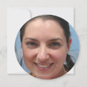 生きた青蝶の写真葬儀のお祝い 招待状 (裏面)