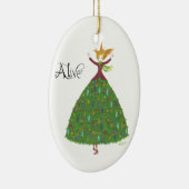 "生きた"木スカートのオーナメント セラミックオーナメント (右)