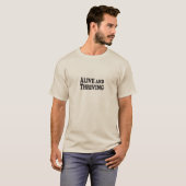 生きた、繁栄します-基本的な軽いTシャツ Tシャツ (正面フル)