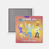 生きているだけで～する良い理祝由 マグネット (正面/裏面)