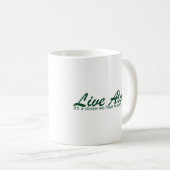 生きているアロハ景色のデザイン コーヒーマグカップ (正面右)