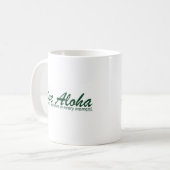 生きているアロハ景色のデザイン コーヒーマグカップ (正面左)