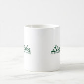 生きているアロハ景色のデザイン コーヒーマグカップ (中央)