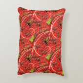 生きているサンゴの中には茶緑色の欠点を持つ質感 アクセントクッション (裏面(縦))