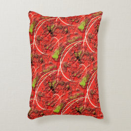 生きているサンゴの中には茶緑色の欠点を持つ質感 アクセントクッション