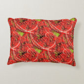 生きているサンゴの中には茶緑色の欠点を持つ質感 アクセントクッション (裏面)