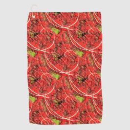 生きているサンゴの中には茶緑色の欠点を持つ質感 ゴルフタオル