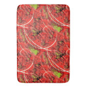 生きているサンゴの中には茶緑色の欠点を持つ質感 バスマット (正面縦)