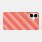 生きているサンゴストライプ五パターン iPhone 16ケース (裏面横)