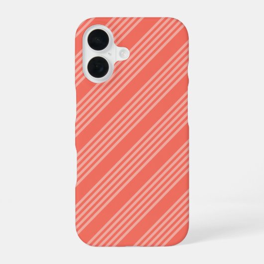 生きているサンゴストライプ五パターン iPhone 16ケース (裏面)