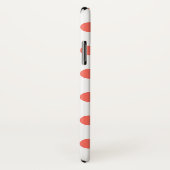 生きているサンゴ水玉模様オンホワイト Case-Mate iPhoneケース (裏面/右)