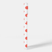 生きているサンゴ水玉模様オンホワイト Case-Mate iPhoneケース (裏面 / 右)