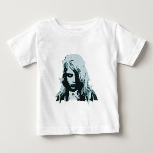 生きているゾンビの女の子の夜 ベビーTシャツ (正面)