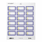 生きているデイジーの住所シールの喜び ラベル (フルシート)