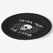 生きているハロウィーンを決して信用しない ペーパープレート (アングル)