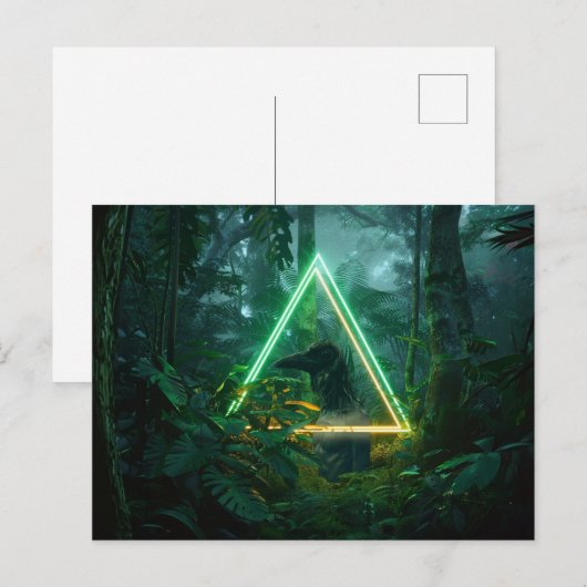 生きているバードマンシンボル ポストカード (正面/裏面)