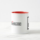 生きているブライアンシュナイダー! 昇進のマグ マグカップ (中央)