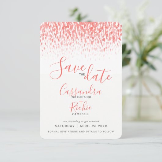 生きているモダンサンゴの芸術は日付カードを保存 セーブザデート (スタンド正面)