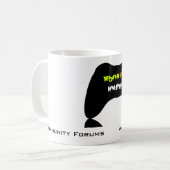 生きているラウンジのマグ コーヒーマグカップ (正面左)