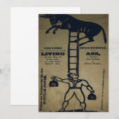 生きているロバのバランスを取る～招待状 招待状 (正面/裏面)