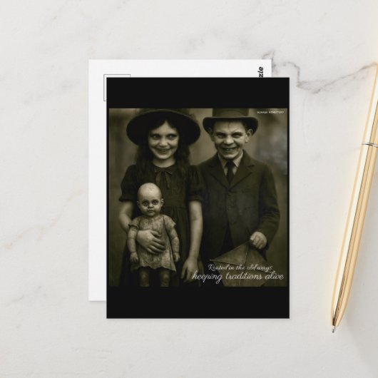 生きている古い道保の伝統に根ざした ポストカード (正面/裏面インサイチュ)