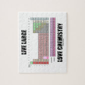 生きている大きい愛化学周期表の要素 ジグソーパズル (縦)