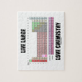 生きている大きい愛化学周期表の要素 ジグソーパズル