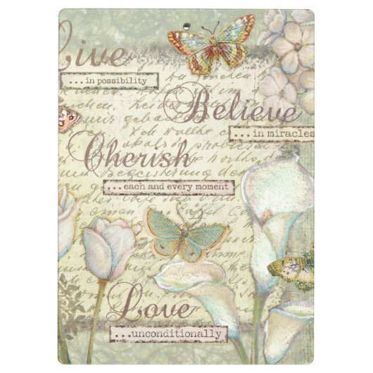 生きている大事にします信じて下さい クリップボード (裏面)