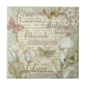 生きている大事にします信じて下さい タイル (正面)