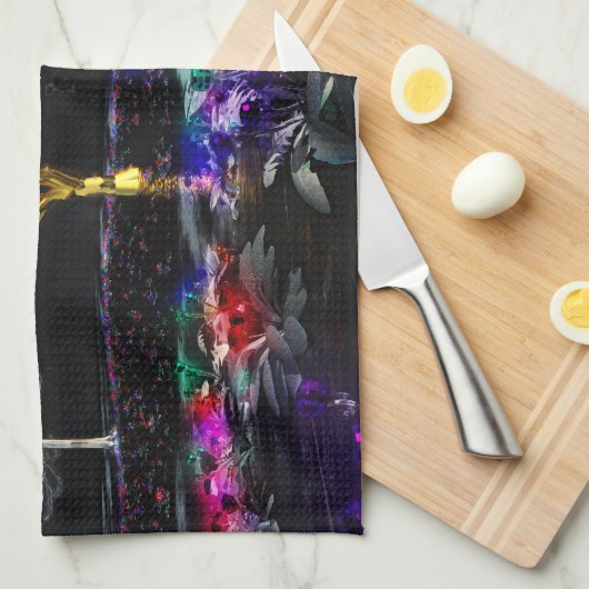 生きている宝石の台所タオルの果樹園 キッチンタオル (四つ折り)