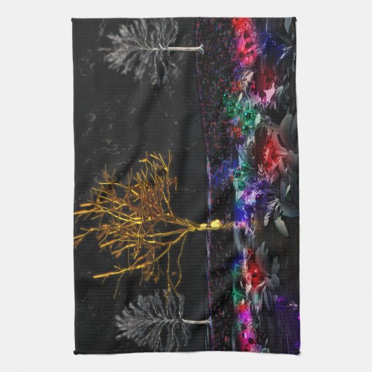 生きている宝石の台所タオルの果樹園 キッチンタオル (縦)