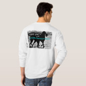 生きている小犬のスタイル Tシャツ (裏面フル)