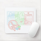 生きている平和笑いの夢の希望 マウスパッド (マウス)