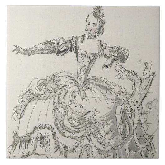 生きている彫像としてPuvigneを、Pigmalionで、a恋しく思って下さい タイル (正面)