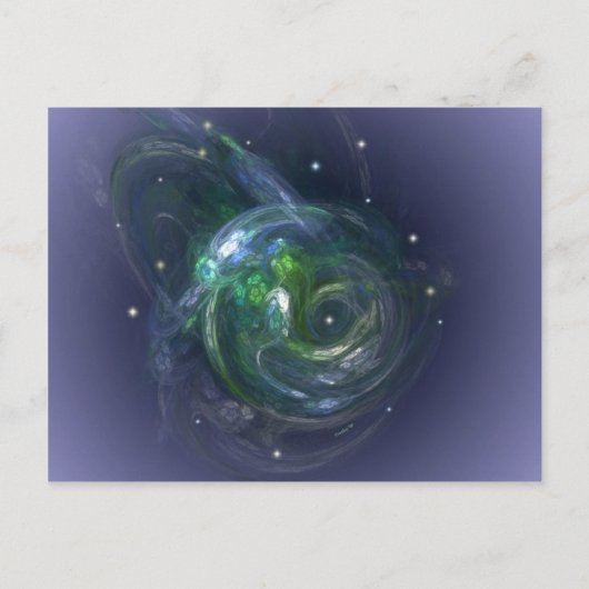 生きている惑星をガイア ポストカード (正面)