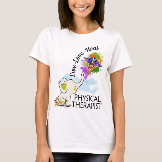 生きている愛の体のセラピスト象皮色 Tシャツ (正面)